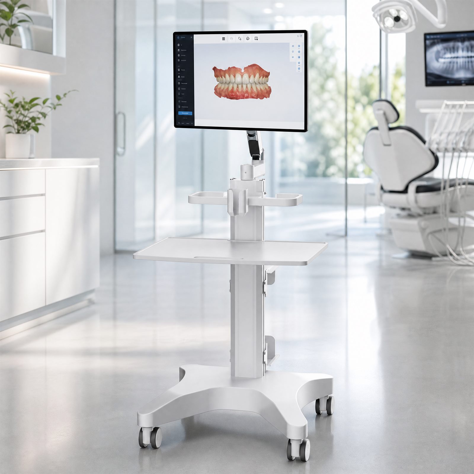 Mobile Dental Desktop Trolley